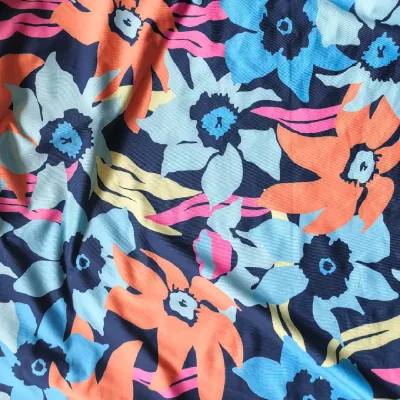 Estampado floral abstracto